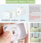 Ceramic Automatic Pet Water Fountain, 45oz/1.3L White Water Bowl | Ultra Quiet Cat Water Fountain with Activated Carbon Filter, Pet Drinking Water Dispenser Perfect for for Cats and Small Dog