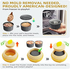 Durable Frozen Dog Chew Toy for Aggressive Chewers,Interactive Treat Dispensing Toy for Crate Training & Mood Calming, Simple & Convenient to Clean,for Medium & Large Breed Dogs