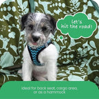 Molly Mutt 3-in-1 Back Seat Cover for Dogs, 100% Cotton Canvas Back Seat Hammock with Headrest Straps, Belt Slots, & Anchors, Non-Skid Cargo Area Cover, Machine Washable, No Harmful Chemicals, 56"x56"