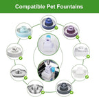 Pet Fountain Filters - 16 Carbon and 4 Foam Pre-Filters for Ceramic/Cupcake Pet Fountain