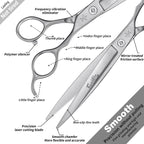 High-end Professional Dog Grooming Scissors Pet Grooming Shears 7.5 Inches Extremely Very Sharp Made Of Stainless Steel Alloy By Hand For Dog Cat Groomer