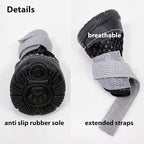 Anti Slip Dog Shoes Paw Protectors for Hardwood Floors,Breathable Puppy Boots with Adjustable Straps for Hot Pavement Beach_5#(Green)
