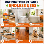 Multi-Purpose Probiotic Enzyme orange Cleaner, 1 Gallon (128 oz.) - Pet Stain and Odor Remover - Concentrated - Professional & Home Strength Drains, Floors, Bathrooms, Toilets Trash Can, Made in USA