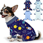 Bienbee Dog Pajamas, 4 Pack Adjustable Onesies for Small to Large Dogs XS | Dog Shedding Suit with Soft Fabric, Breathable & Stretchy, and Adjustable Back Length for Sleeping Lounging and Daily Use