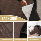 H.VERSAILTEX 100% Waterproof Oversized Recliner Cover 1-Piece Reversible Recliner Covers for Large Recliner with Elastic Straps Sitting Width Up to 28" (Oversized Recliner, Brown/Beige)
