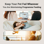PETULTRA Automatic Cat Feeder: 4L Timed Cats Food Dispenser Programmable 1-6 Meal for Cat and Small Medium Dog- Auto Pet Feeder Easy to Set Up Dual Power Supply with Desiccant Bag| Detachable Washable