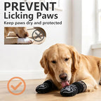 EXPAWLORER Dog Socks for Hot Pavement to Prevent Licking Paws, Non-Slip Dog Grippy Booties Shoes for Hardwood Floors, Traction Control Boots & Paw Protectors for Small Medium Large Senior Dogs Black S