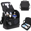 Dog&Cat Grooming Supplies Bag,Adjustable Compartments Grooming Bag for Pet | Wall Mounted Dog Grooming Bag/Cat Grooming Bag for Dog Clippers/Wipes/Hair Remover/Nail Trimmer/Brush/Comb/Shampoo
