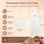 Dog Finger Cleaning Wipes, 60 Pcs Pet Dental Cleaning Finger Wipes Tooth Brushing Kit for Dogs Cats Plaque Tartar Remove, Dog Healthy Mouth Toothbrush Wipe for Pets Oral Care, Coconut Oil