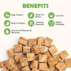 Freeze-Dried Salmon Treats for Dogs and Cats, 10.6 oz | Single Ingredient, High Protein Recipe, Grain-Free Snack, Food Topper Use, Training Treats