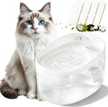 Cat Water Fountain, 74oz/2.2L, Automatic Pet Water Fountain Dual Flow Modes | Pet Water Fountain for Cats Inside, Cat Water Bowl Dispenser for Cats, Dogs, & Small Animals, with 4 Replacement Filters