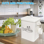 Vumdua Dog and Cat Food Storage Container, Farmhouse Pet Food Containers with Lid and Dry Food Scoop, Durable Airtight Great Gift for Pet Owners