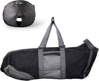 Cinf Cat Nail Clipping Cleaning Grooming Restraint Bag (Free Muzzle) Set No Scratching Biting for Bathing Nail Trimming Injecting Examining(Black,L)