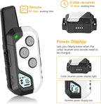 Shock Collar for Dogs, IP67 Waterproof Dog Training Collar with Remote, 3 Training Modes with Beep, Vibration, and Safe Static, Rechargeable E Collar for Large Medium