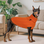 KYEESE Dog Sweater Turtleneck Thick Knit Pullover for Cold Weather | Stretchy Fit, Lightweight & Warm, Cozy Knit Comfort, Classic Plaid Design, Gentle on Sensitive Skin, Comfortable Daily Wear