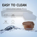 Easy-Going Sectional Couch Covers for Dogs L Shape Sofa Cover Reversible Sofa Slipcover Chaise Lounge Cover Furniture Protector Cover for Pets Dog Cat (42 x 52 inches, Brown/Brown) | Soft Sofa Slipcover For Dogs, Fits Left/Right Chaise Lounge Protector...