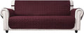 Ameritex Couch Sofa Slipcover 100% Waterproof Nonslip Quilted Furniture Protector Slipcover for Dogs, Children, Pets Sofa Slipcover Machine Washable (Burgundy, 78'')