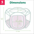 Furhaven Portable Dog Playpen Cat Tent, Pet Playground,Kennel Foldable Indoor Outdoor Zippered Puppy Crate - Purple, Small