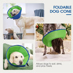 Dog Cone Collar After Surgery for Large Dogs, Adjustable Soft Cone for Dogs to Stop Licking, Professional Elizabethan Collar for Pet, Recovery Cones for Wound Healing & Hot Spots