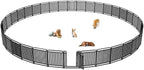 Puppy Playpen Dog Playpens Fence Outdoor Thickened Metal Tube, Low Threshold Dog Play Pen Indoors, 32" Height 36 Panels for Small/Medium/Large Dogs (Black)