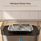 Large Stainless Steel Dog Water Fountain no Spill, 2.1Gal/8L with 8 Filters | Automatic Dog Water Bowl Dispenser, Super Quiet Cat Fountain, Dog Bowl to Drinkg Inside, Gifts for Pets