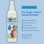 No Scent Pet Fur Odor Spray & Rinseless Cleaner for Dog, Cat, Hamster, Small Animal & Furry Pets (128 Fl Oz / 1 Gallon)