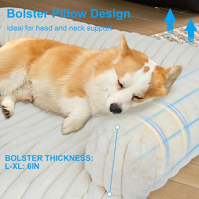 Luxurious Dog Couch Bed, Dog Sofa Bed, Couch Protector For Dogs(White, XXL) | Dog Bed for Couch, Removable Couch Cover for Dogs Washable, Pet Bed Mats for Couch, Pet Couch Covers for Sofa