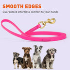 Viper Biothane K9 Working Dog Leash Waterproof Lead for Tracking Training Schutzhund Odor-Proof Long Line with Solid Brass Snap for Puppy Medium and Large Dogs, 33ft Passionfruit Pink