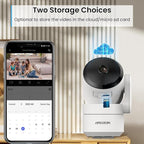 Home Security Cameras, Alexa Camera for Baby/Elderly/Dog/Cat Monitoring | AI Smart Detection & Alarm, 2-way Audio, Night Vision, 2.4G WiFi Control, Cloud & SD Card Storage, Alexa Assistant, 4 Pack