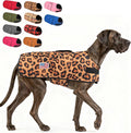 BEAUTYZOO Dog Winter Coat for XX-Large Dogs Waterproof, Warm Reflective Great Dane Oxford Canvas Jacket, Fleece Dog Cold Weather Coats Windproof for Female Male Dogs, Leopard XXL