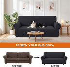 XINEAGE Stretch 3 Seater Slipcover, Non-Slip Pet Couch Cover,Dark Gray | Washable Furniture Protector, Elastic Bottom, Dogs & Cats Friendly, Scratch-resistant, Fast Setup, High Elasticity
