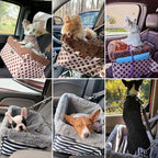 Dog Car Seats for Small Dogs, Upgrade Dog Booster Seat with Metal Frame Construction with Double-Layer Oxford, Perfect for Small Pets,XL-UP TO 20LBS