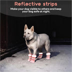 Allroaring 4PCS Anti Slip Paw Protectors for Indoor and Outdoor, Pink 4# | Dog Shoes for Summer, Two Straps, All Terrain Adaptable, Dual Indoor Outdoor Use, Quick Wear Design, Secure Fit, Prevent Lick