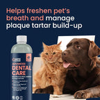 Vets Preferred Dog Breath Freshener & Water Additive for Dental Care – Fights Bad Breath, Removes Tartar & Plaque – Dog Mouthwash for Healthy Teeth & Gums, Gingivitis Support – Mint Flavor