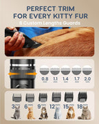 Cat Clippers for Matted Long Hair,Low Noise Cordless Pet Grooming Trimmer