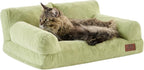 Hollypet Small Dog Large Cat Bed Puppy Couch Beds for Pets up to 25 lbs | Fluffy Dog Cat Couch Plush Soft Warming Pets Beds with Machine Washable Cover and Non-Slip Bottom