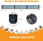 Cat Play Tunnel-for Indoors and Outdoors,Cat Tunnel Outdoor, Kitty Outdoor Enclosure, Cat Enclosures Easy to Connect with Two Zipper Doors,Product Size 59'' x 18'',3pcs /Set,Blue,3 Packs