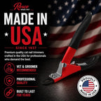 Cat Nail Clippers, Guillotine Cat Claw Trimmer with Comfort Grips, Deluxe Red