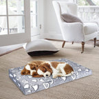 VANKEAN Reversible Cool/Warm Crate Mat Waterproof Washable Firm S-XXL Grey