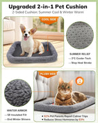 Morpilot Cat Carrier - Cat Carrier Soft for Medium or Large Cats up to 20lbs, with Dual-Sided Cushion, Secure Buckle and Foldable Bowl, Dog Carriers for Small Dogs(Purple)-17.3" L x 12.2" W x 13.4" H