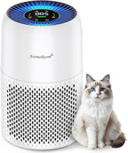 AromaRoom Pet Air Purifier for Home, H13 HEPA Air Filter, Auto Quality Mode | Pet Hair Dander Odor Allergies Smoke, Air Quality Monitor, Quiet Air Cleaner for Bedroom, Living Room