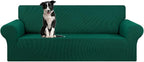 Stretch Oversized Couch Covers for Sofa Slipcover,Hunter | 1-Piece Washable Sofa Cover (94"-110") 4-Seater Furniture Protector, Soft Jacquard Non-Slip Elastic Bottom for Dogs & Kids