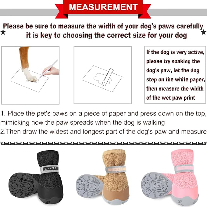 QUMY Dog Shoes for Small Dogs Hot Pavement Puppy Dog Boots & Paw Protectors | Small Medium Dog Summer Shoes, Soft Anti-Slip Rubber Sole, Mesh Breathable Dog Booties for Hardfloors, Walking Running Blue