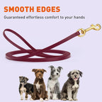 Viper Biothane K9 Working Dog Leash Waterproof Lead for Tracking Training Schutzhund Odor-Proof Long Line with Solid Brass Snap for Puppy Medium and Large Dogs, 33ft Merlot Burgundy