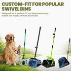 HEAVY Dootie Bags with EZ Tie Handles. Clean and Convenient for Pet Dog Poop, Cat Litter. Multi-Use. Great for Swivel Bin and Gogo Stik Scoopers. Made with Cornstarch. Strong, Leakproof and Very Large