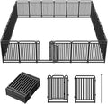 Thickened Metal Tube Dog Playpen Outdoor, Low Threshold Dog Pen, Heavy Duty 40" H 24 Panels for Pet Playpens Indoor, Portable Pet Fence for Yard RV Camping
