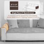 Washable Velvet Dog Couch Cover, Plush Pet Sofa Furniture Protector for 2-3 Cushion Couch, Non-Slip Washable Cover for Dogs(1PC/27.6"x27.6",Khaki)
