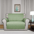 PureFit Reversible Quilted Sofa Cover Dog Couch Covers for Sofa, 28 in | Sage Green/Ivory, Water Resistant Couch Protector, Washable Pet Couch Cover with Non Slip and Elastic Straps For Kids
