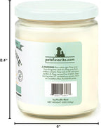 Pet's Favorite Plant Based Pet Friendly Candles Clean Burning Plant Based Odor Candle with a Natural Fiber Wick and 70 Hour Burn Time, Forest Pine