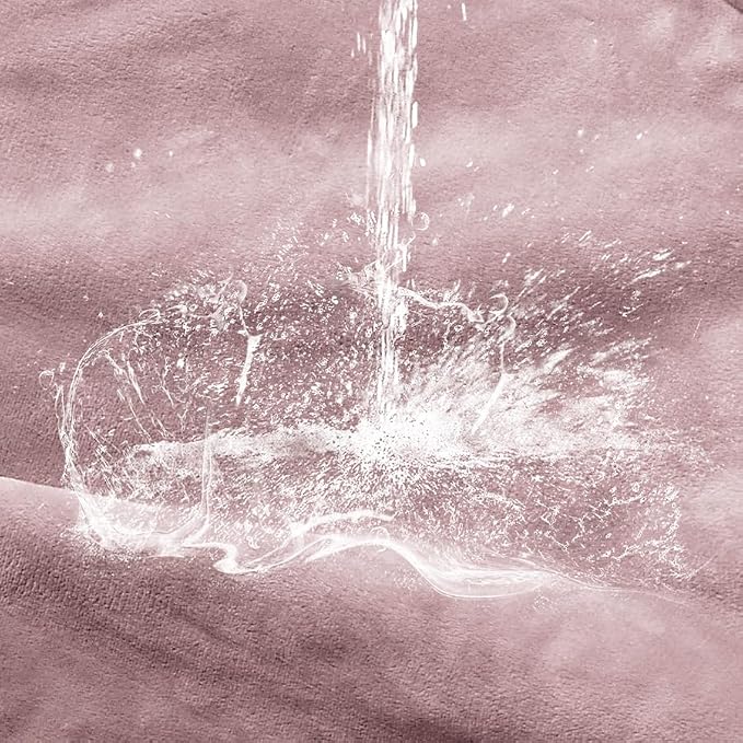 Soft Waterproof Blanket for Bed Couch Sofa, Dusty Pink, 50x60 inches | Liquid Pee Proof Pet Blanket for Dog Puppy Cat, Reversible Sherpa Fleece Blanket for Couch Cover, Furniture Protector